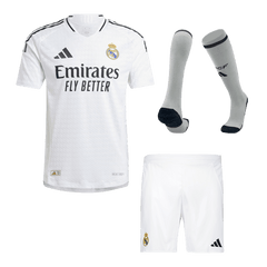 Player version Real Madrid home soccer kit (jersey + shorts + socks) 2024/25 Go Soccer World Shop