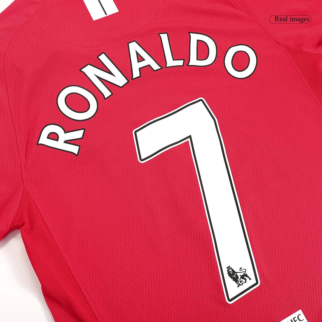 RONALDO #7 2007/08 Manchester United retro long-sleeved soccer jersey Go Soccer World Shop