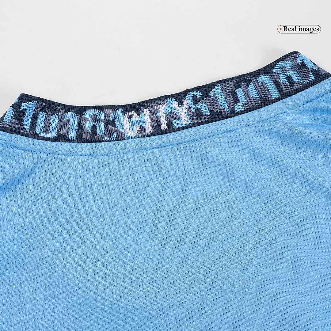 Manchester City home soccer jersey set (jersey + shorts) 2024/25 Go Soccer World Shop