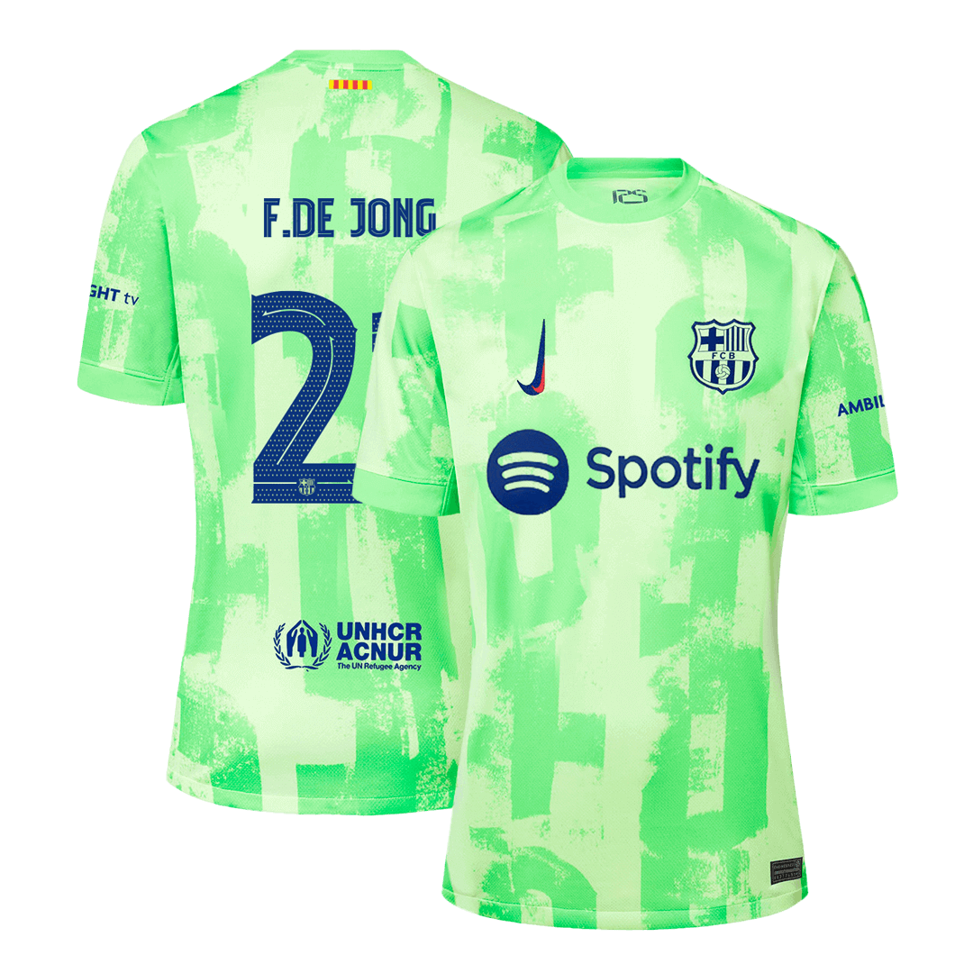 F.DE JONG #21 Barcelona 2024/25 third away soccer jersey - UCL Go Soccer World Shop