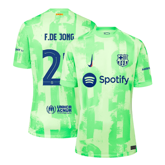 F.DE JONG #21 Barcelona 2024/25 third away soccer jersey - UCL Go Soccer World Shop