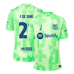 F.DE JONG #21 Barcelona 2024/25 third away soccer jersey - UCL Go Soccer World Shop