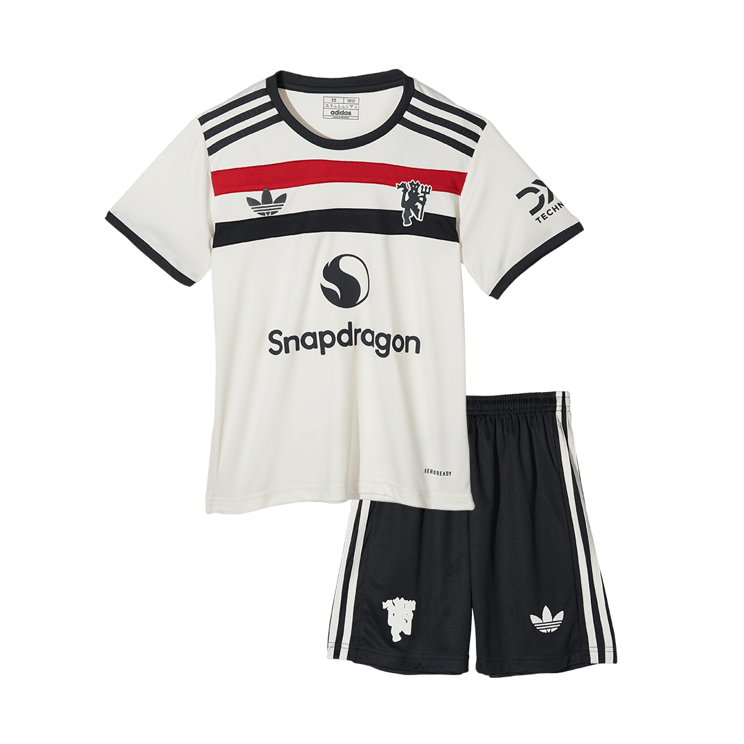 Manchester United children's third away soccer kit (jersey + shorts) 2024/25 Go Soccer World Shop