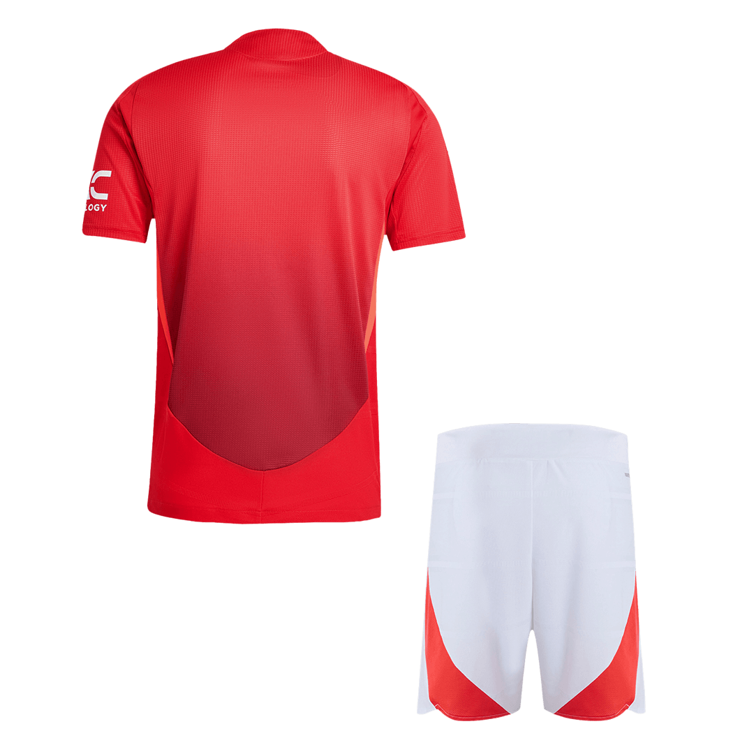 Player Edition Manchester United Home soccer jersey Set (Jersey + Shorts) 2024/25 Go Soccer World Shop