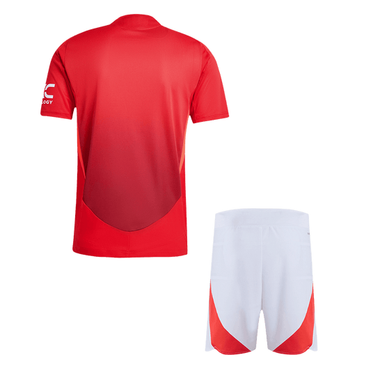 Player Edition Manchester United Home soccer jersey Set (Jersey + Shorts) 2024/25 Go Soccer World Shop