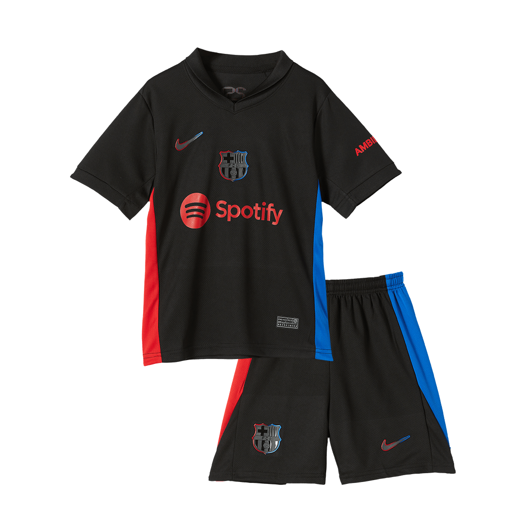 Barcelona children's away soccer kit (jersey + shorts) 2024/25 Go Soccer World Shop