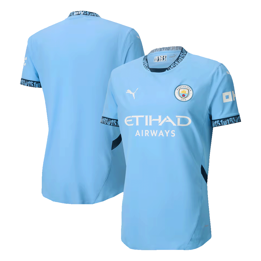 Player Version Manchester City Home Soccer Jersey 2024/25 Go Soccer World Shop