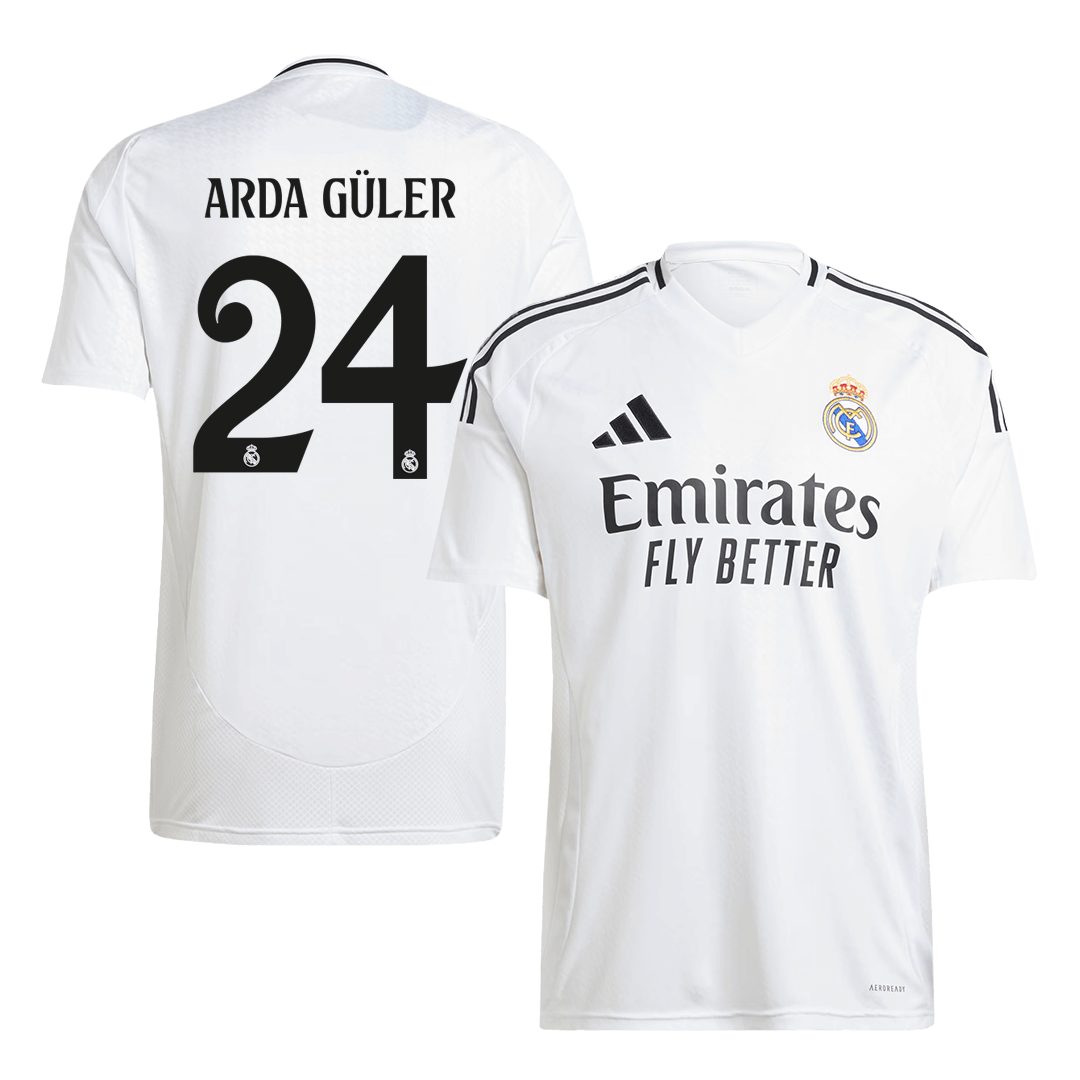 Arda Güler #24 Real Madrid 2024/25 soccer jersey Go Soccer World Shop