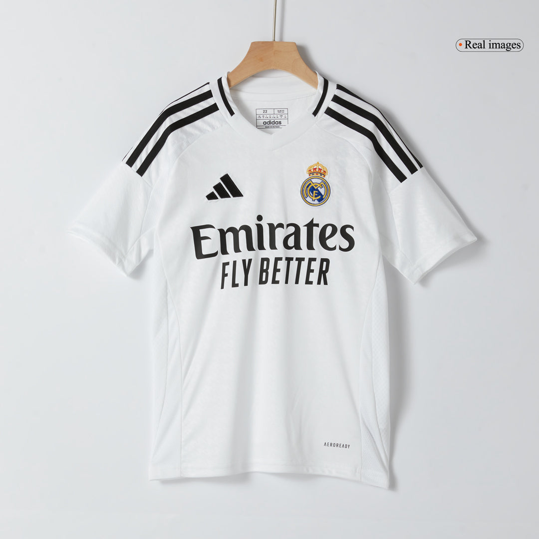 BELLINGHAM #5 Real Madrid Kids Home soccer jersey Set (Jersey + Shorts) 2024/25 Go Soccer World Shop