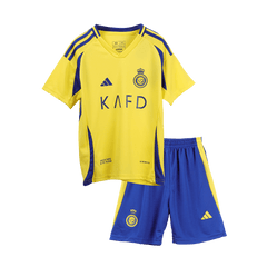 RONALDO #7 Al Nassr Kids Home soccer jersey Set (Jersey + Shorts) 2024/25 Go Soccer World Shop