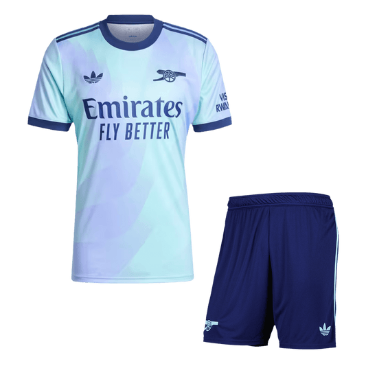 Arsenal soccer team away kit (jersey + shorts) 2024/25 Go Soccer World Shop