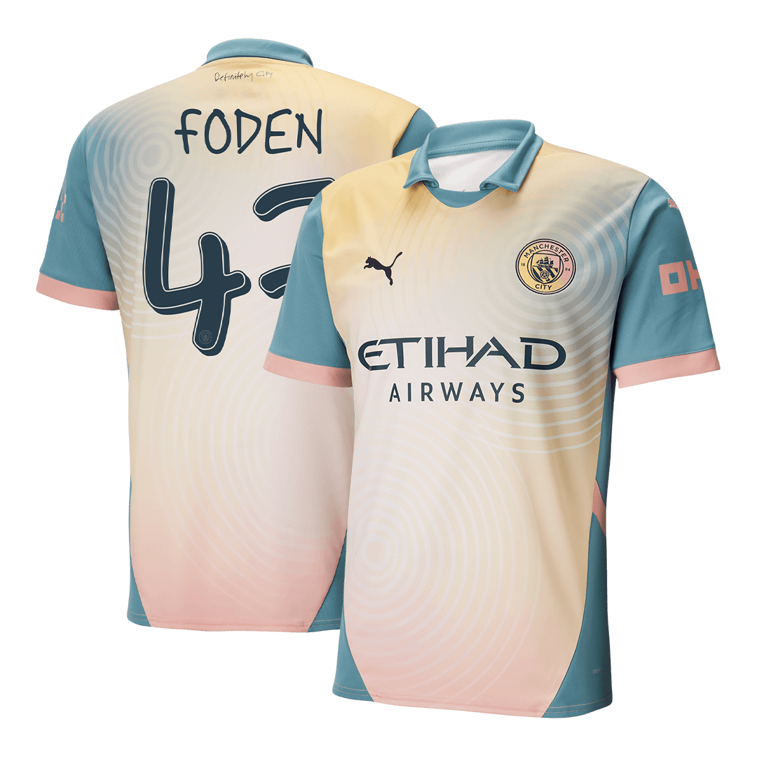 FODEN #47 Manchester City 2024/25 fourth away soccer jersey - Definitely City Go Soccer World Shop