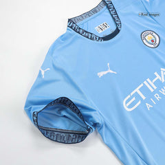 Manchester City home soccer jersey set (jersey + shorts + socks) 2024/25 Go Soccer World Shop