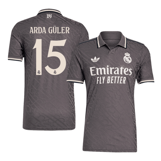 Player Version Arda Güler #15 Real Madrid Third Away Soccer Jersey 2024/25 Go Soccer World Shop