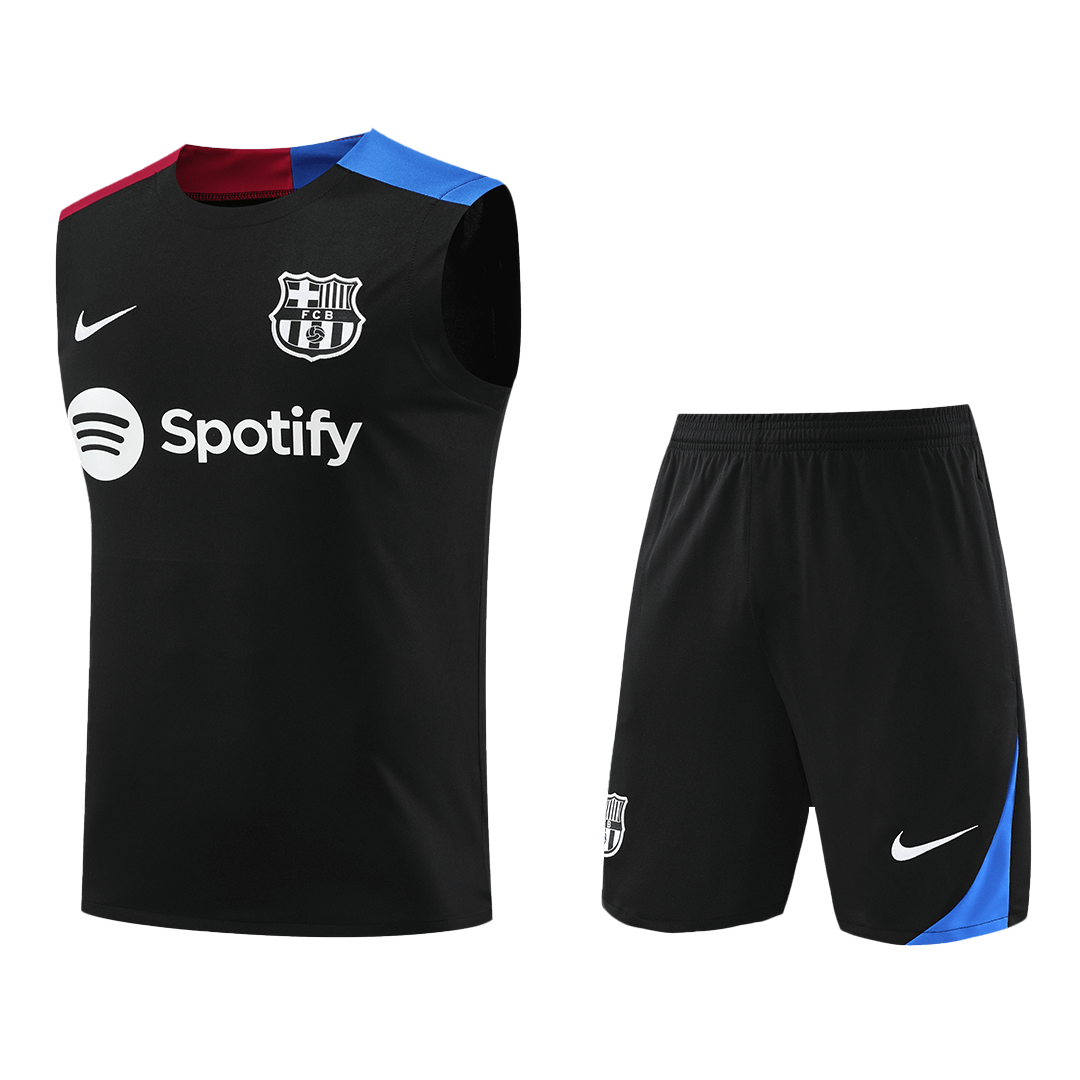 Barcelona pre-match soccer vest set (jersey + shorts) 2024/25 Go Soccer World Shop