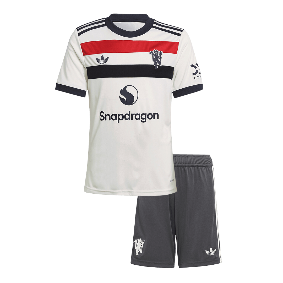 Manchester United children's third away soccer kit (jersey + shorts) 2024/25 Go Soccer World Shop