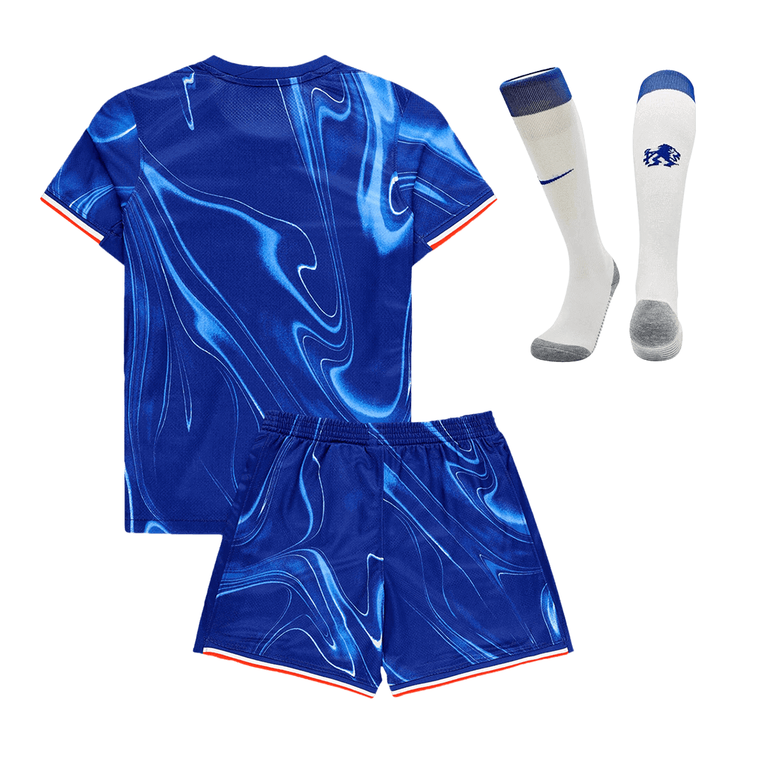 Chelsea Home Kids' soccer jersey Set (Jersey + Shorts + Socks) 2024/25 Go Soccer World Shop