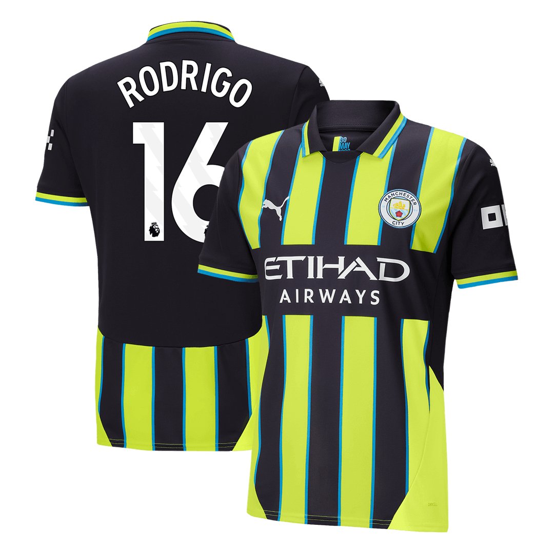 RODRIGO #16 Manchester City 2024/25 away soccer jersey Go Soccer World Shop