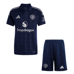 Manchester United away soccer jersey set (jersey + shorts) 2024/25 Go Soccer World Shop