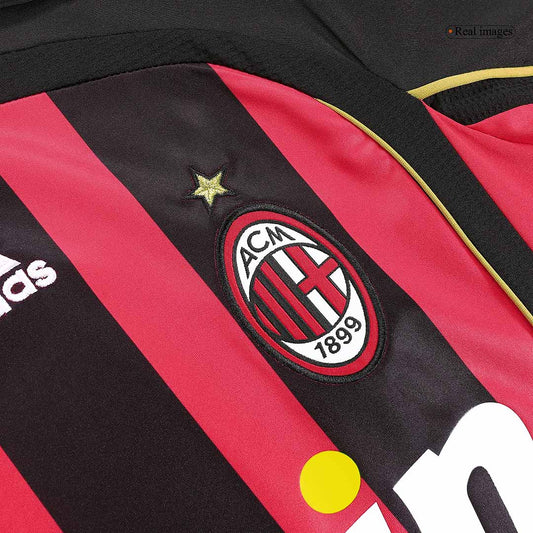 Long-sleeved soccer jersey, retro KAKA' #22 2006/07 AC Milan Go Soccer World Shop