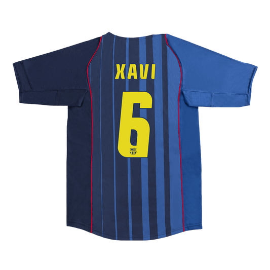 Retro XAVI #6 2004/05 Barcelona away soccer jersey Go Soccer World Shop