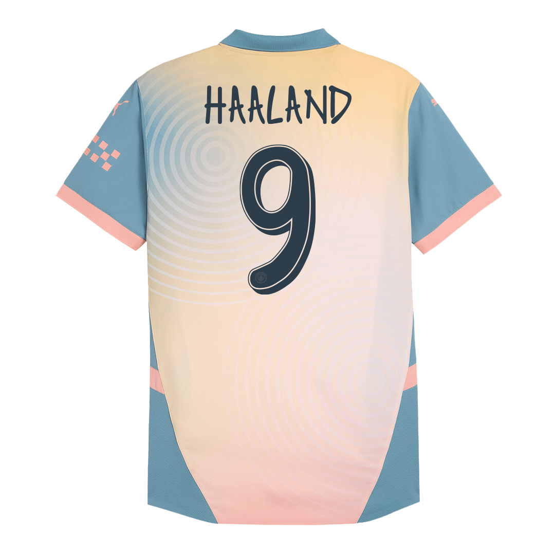 Player Version HAALAND #9 Manchester City Fourth Away Soccer Jersey 2024/25- Definitely City (UCL) Go Soccer World Shop