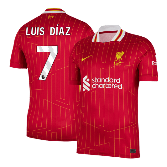 Liverpool Luis Díaz #7 2024/25 soccer jersey Go Soccer World Shop