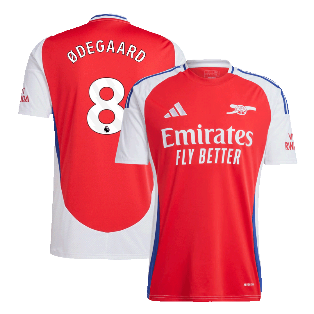 Ødegaard #8 Arsenal 2024/25 home soccer jersey Go Soccer World Shop