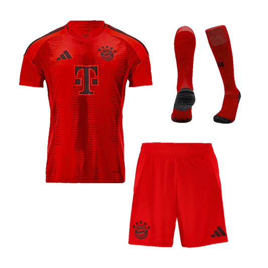 Bayern Munich home soccer jersey set (jersey + shorts + socks) 2024/25 Go Soccer World Shop