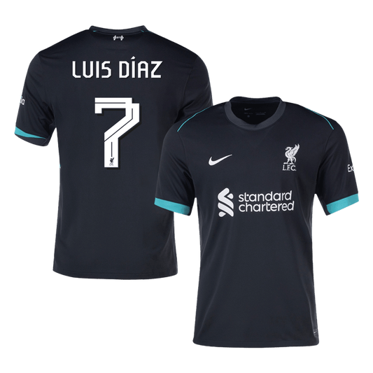 Luis Díaz #7 Liverpool Away soccer jersey 2024/25 - UCL Go Soccer World Shop