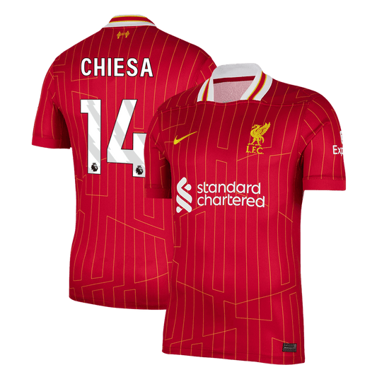 CHIESA #14 Liverpool Home 2024/25 soccer jersey Go Soccer World Shop