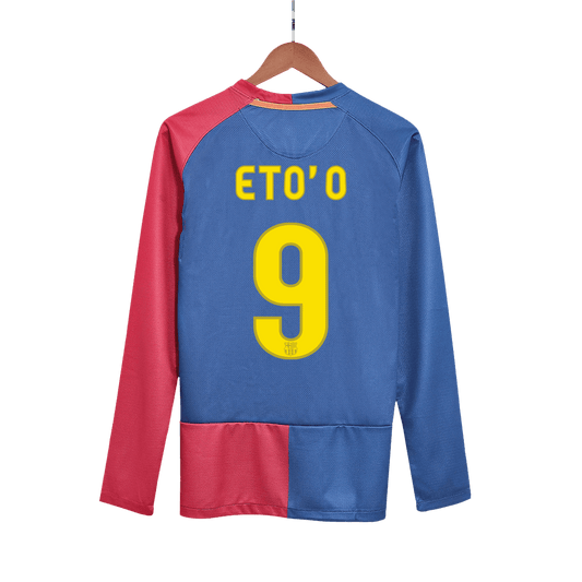 Retro ETO'O #9 2008/09 Barcelona Home Long Sleeve soccer jersey - UCL Final Go Soccer World Shop