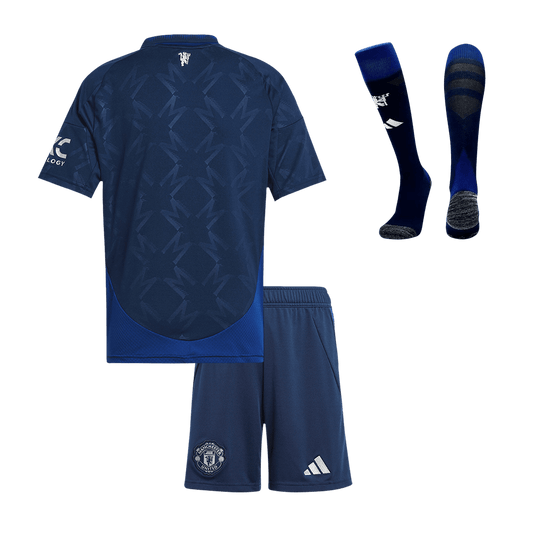 Manchester United children's away soccer kit (jersey + shorts + socks) 2024/25 Go Soccer World Shop