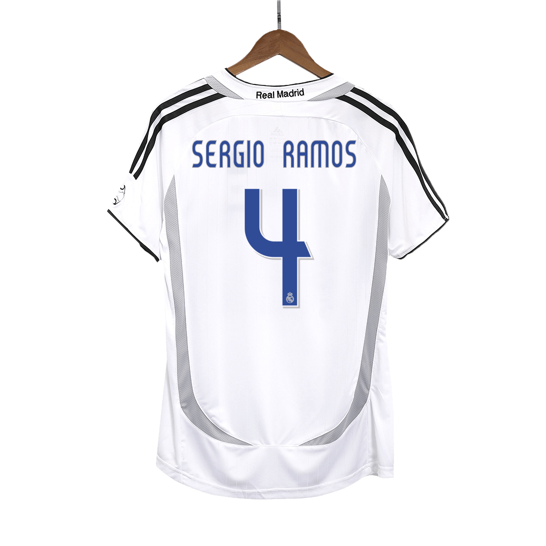 Retro SERGIO RAMOS #4 2006/07 Real Madrid soccer jersey Go Soccer World Shop