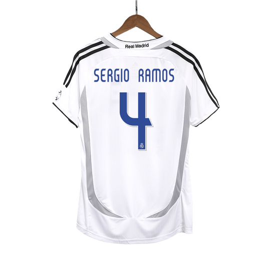 Retro SERGIO RAMOS #4 2006/07 Real Madrid soccer jersey Go Soccer World Shop