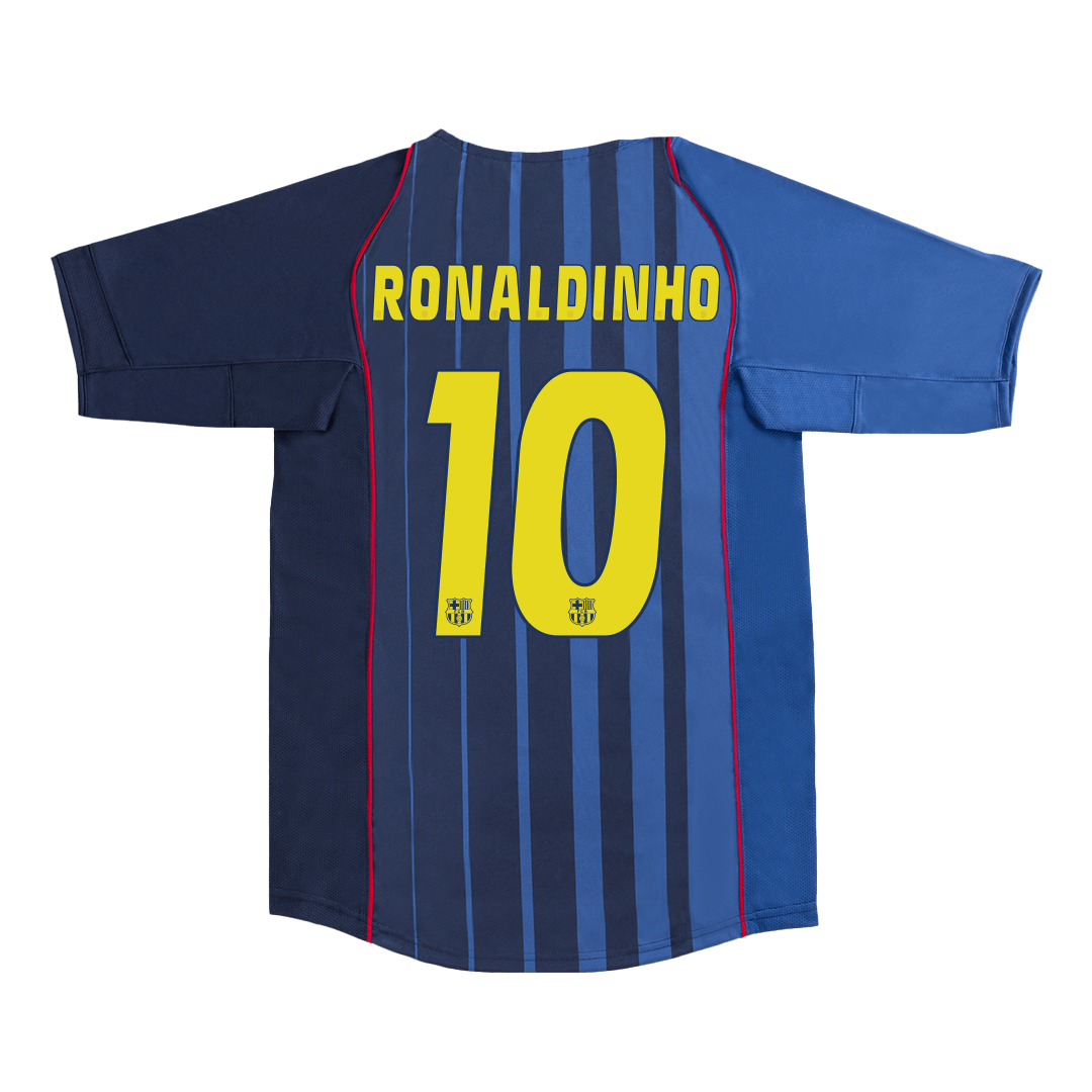 Retro RONALDINHO #10 2004/05 Barcelona away soccer jersey Go Soccer World Shop