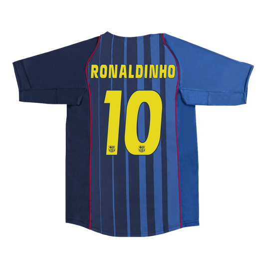 Retro RONALDINHO #10 2004/05 Barcelona away soccer jersey Go Soccer World Shop