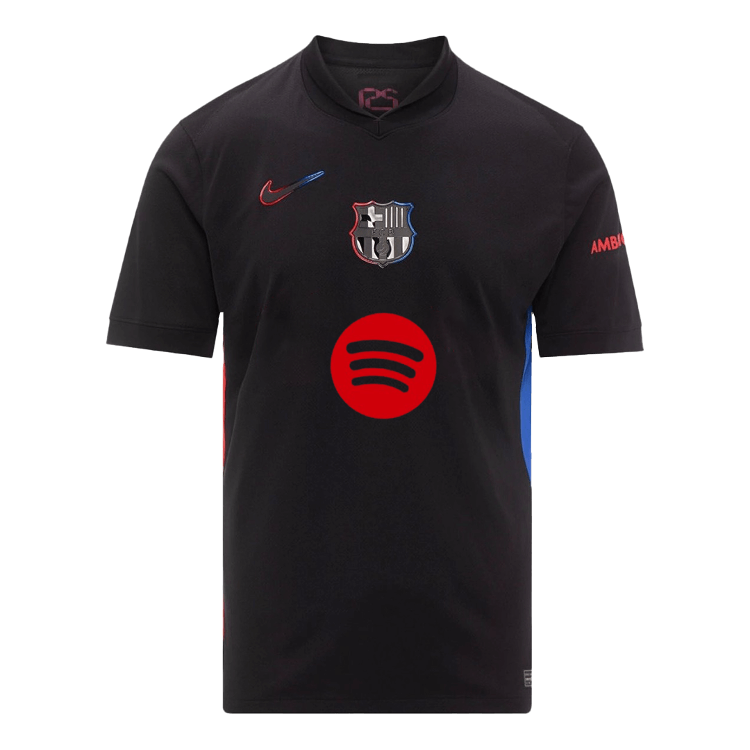 Barcelona 2024/25 away soccer jersey - Spotify logo without text Go Soccer World Shop