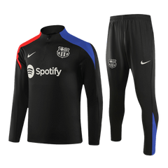 Children's Barcelona zippered sweatjersey set (top + pants) 2024/25 Go Soccer World Shop