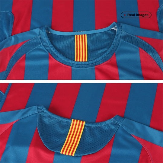 Retro 2005/06 Barcelona Home Long Sleeve soccer jersey Go Soccer World Shop