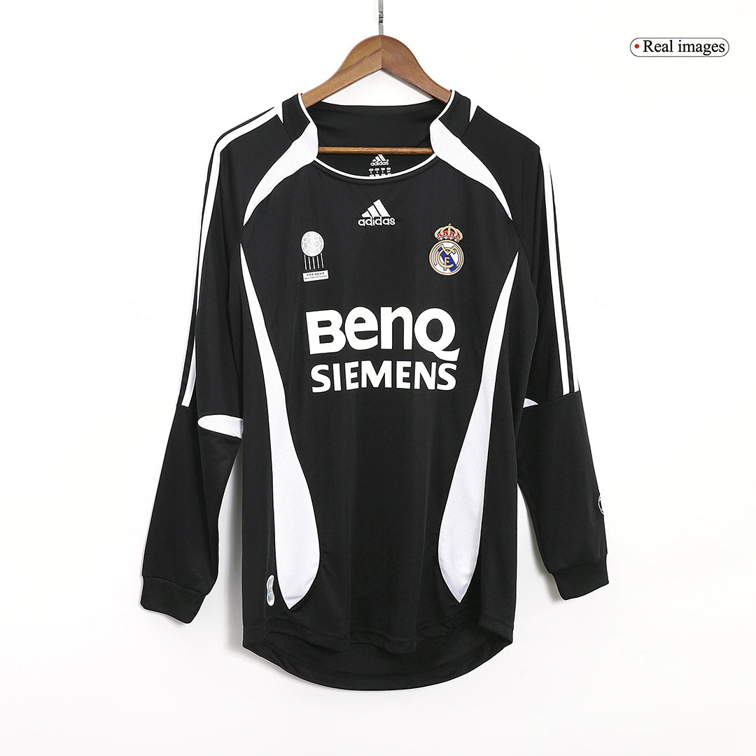 Retro SERGIO RAMOS #4 2006/07 Real Madrid Away Long Sleeve soccer jersey Go Soccer World Shop