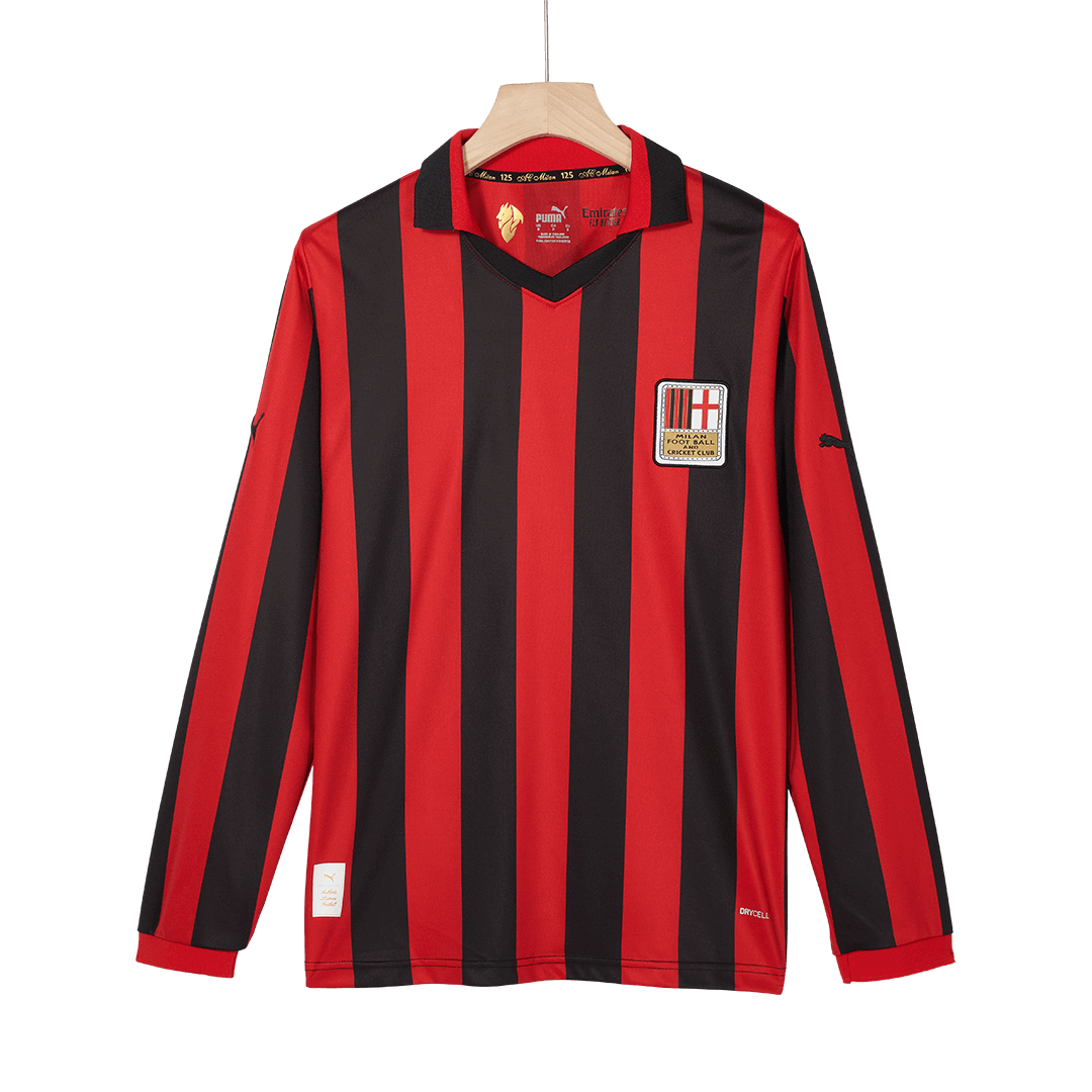 AC Milan 2024/25 Long Sleeve soccer jersey - 125th Anniversary Go Soccer World Shop