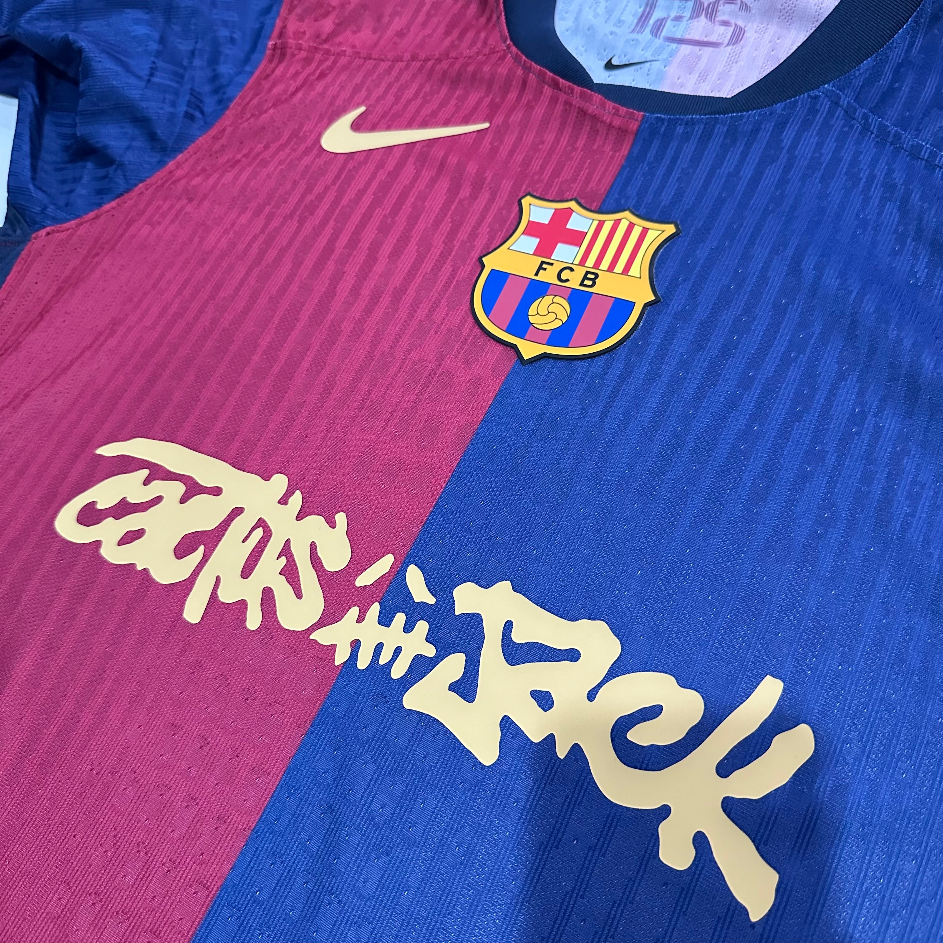 Player Version FC Barcelona x Travis Scott Limited Edition 2024/25 Jersey Go Soccer World Shop